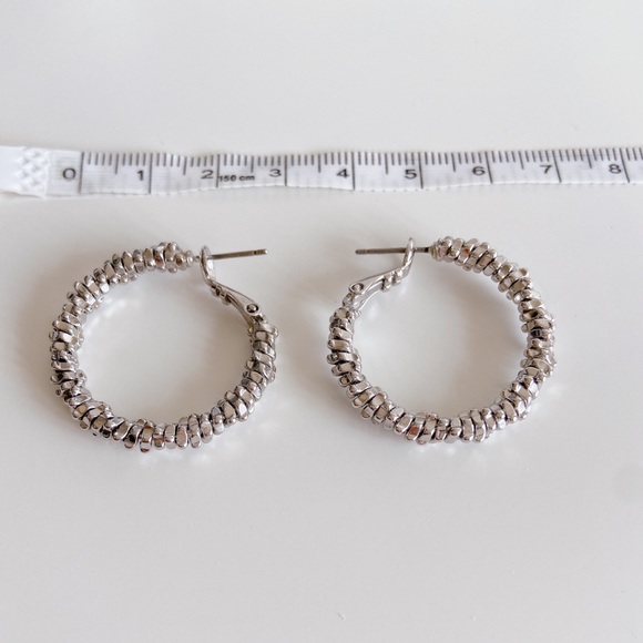 Silver Hoops - Picture 2 of 4